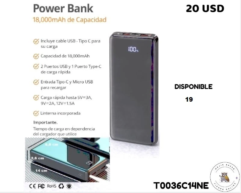 POWER BANK + LINTERNA's foto | Mujik Bazar |  BizneCubano