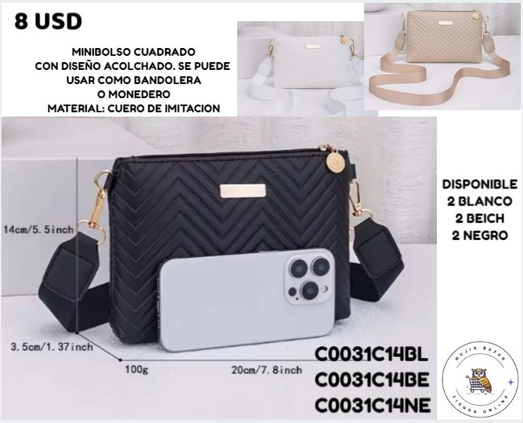 MINIBOLSO CUADRADO's foto | Mujik Bazar |  BizneCubano
