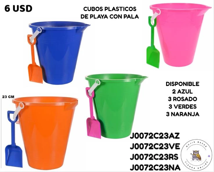 CUBOS PLSATICOS DE PLAYA CON PALA's foto | Mujik Bazar |  BizneCubano