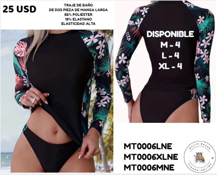 TRAJE DE BAÑO DE 2 PIEZAS DE MANGA LARGA's foto | Mujik Bazar |  BizneCubano