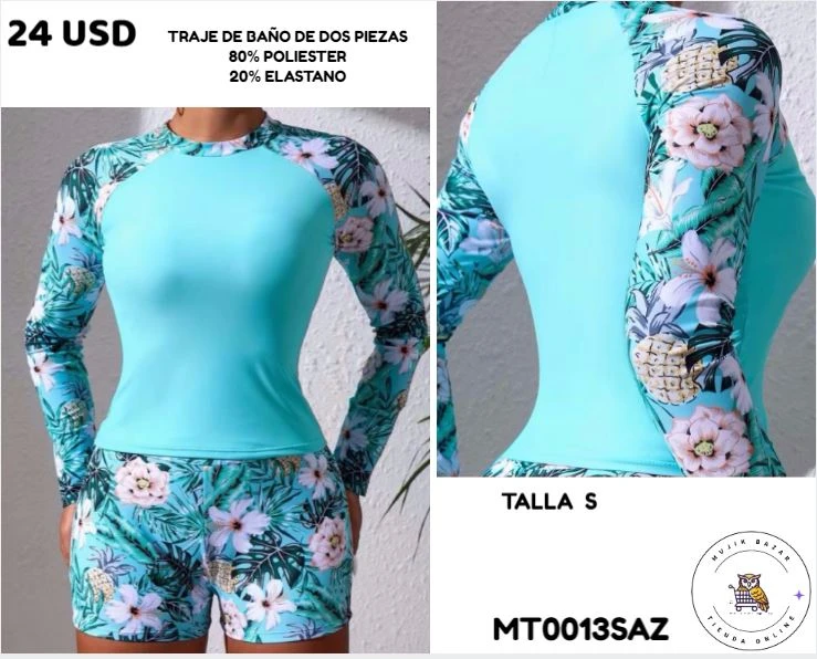 TRAJE DE BAÑO DE 2 PIEZAS DE MANGA LARGA's foto | Mujik Bazar |  BizneCubano