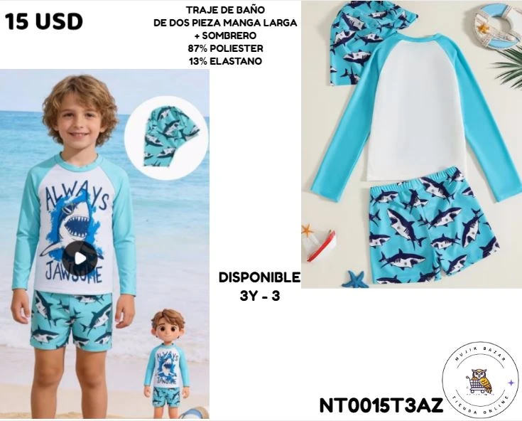 TRAJE DE BAÑO 2 PIEZAS MANGAS LARGAS + GORRO's foto | Mujik Bazar |  BizneCubano