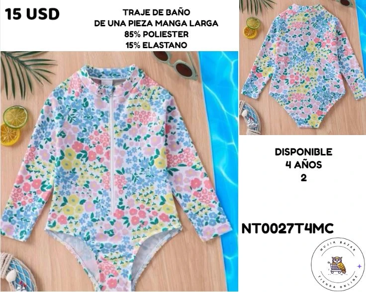 TRAJE DE BAÑO 1 PIEZA MANGAS LARGAS's foto | Mujik Bazar |  BizneCubano