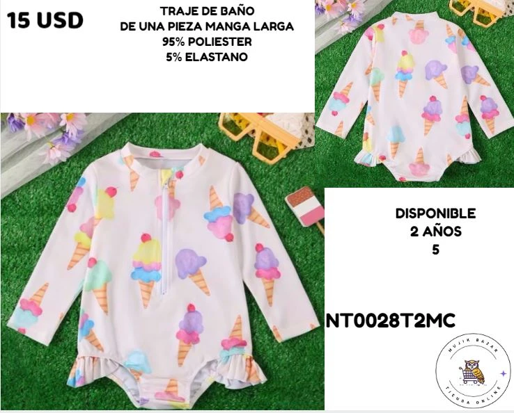 TRAJE DE BAÑO 1 PIEZA MANGAS LARGAS's foto | Mujik Bazar |  BizneCubano