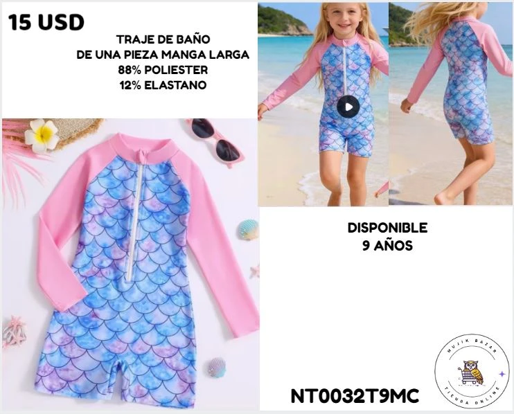 TRAJE DE BAÑO 1 PIEZA MANGAS LARGAS's foto | Mujik Bazar |  BizneCubano