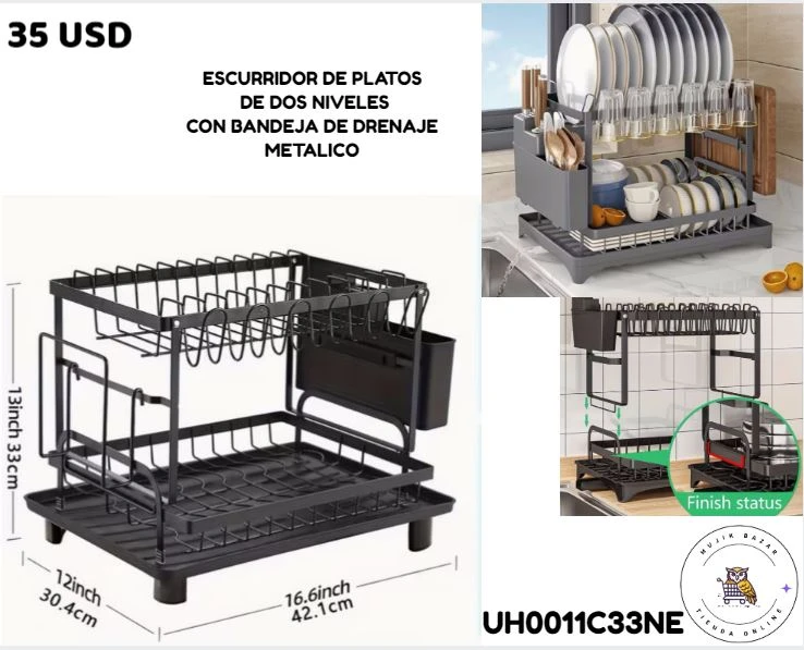 ESCURRIDOR DE PLATOS DE 2 NIVELES's foto | Mujik Bazar |  BizneCubano
