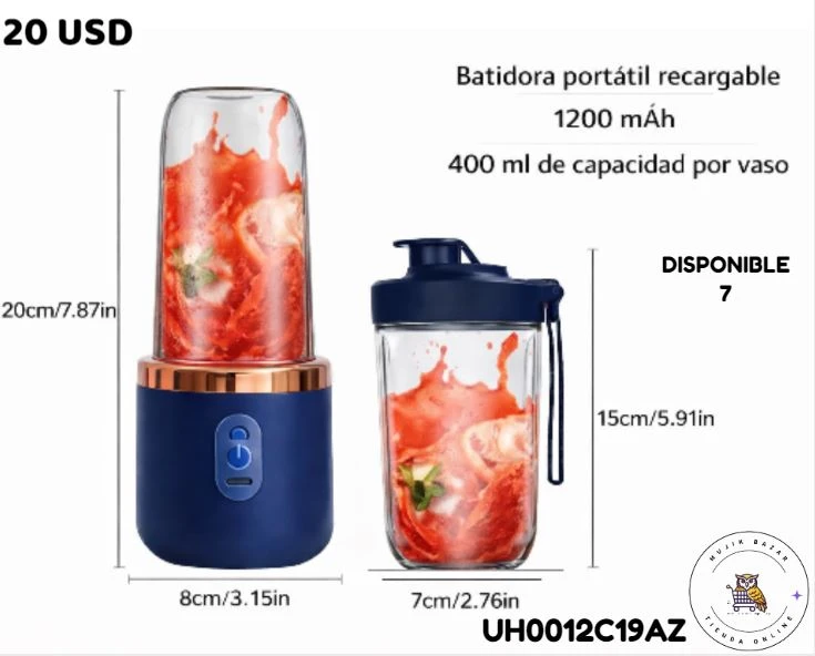 BATIDORA PORTATIL DOBLE VASO's foto | Mujik Bazar |  BizneCubano
