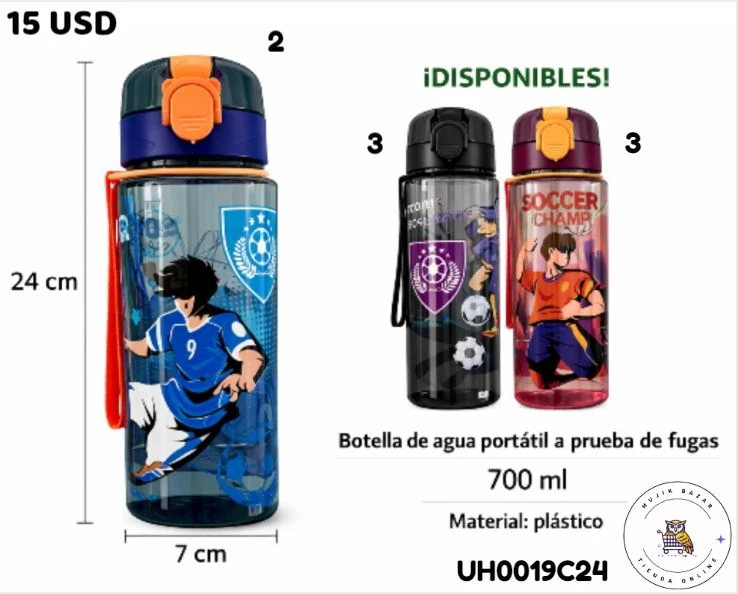 BOTELLA DE AGUA DE FOOTBALL's foto | Mujik Bazar |  BizneCubano