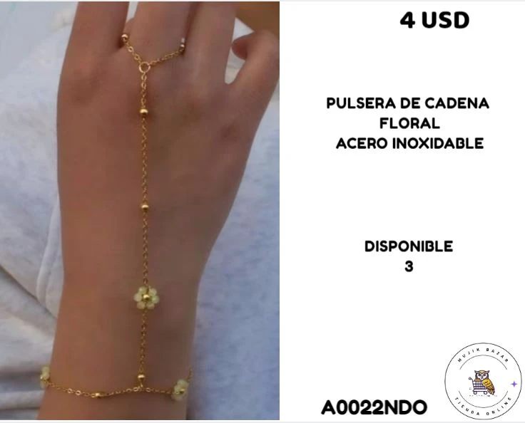 PULSERA DE ACERO INOXIDABLE CON ANILLO's foto | Mujik Bazar |  BizneCubano